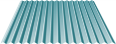 W1/1064 Stahl-Wellblech 0,75 Polyester 25µm